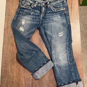 Silver Suki Capris (W29)